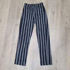 Brandy Melville Black & Grey Stripe Pant Size: XS
